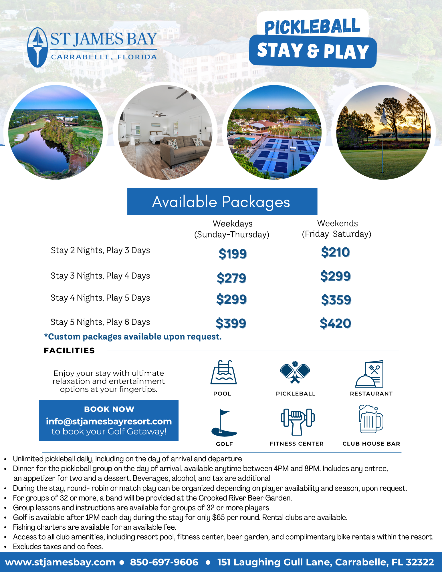 Pickleball Packages
