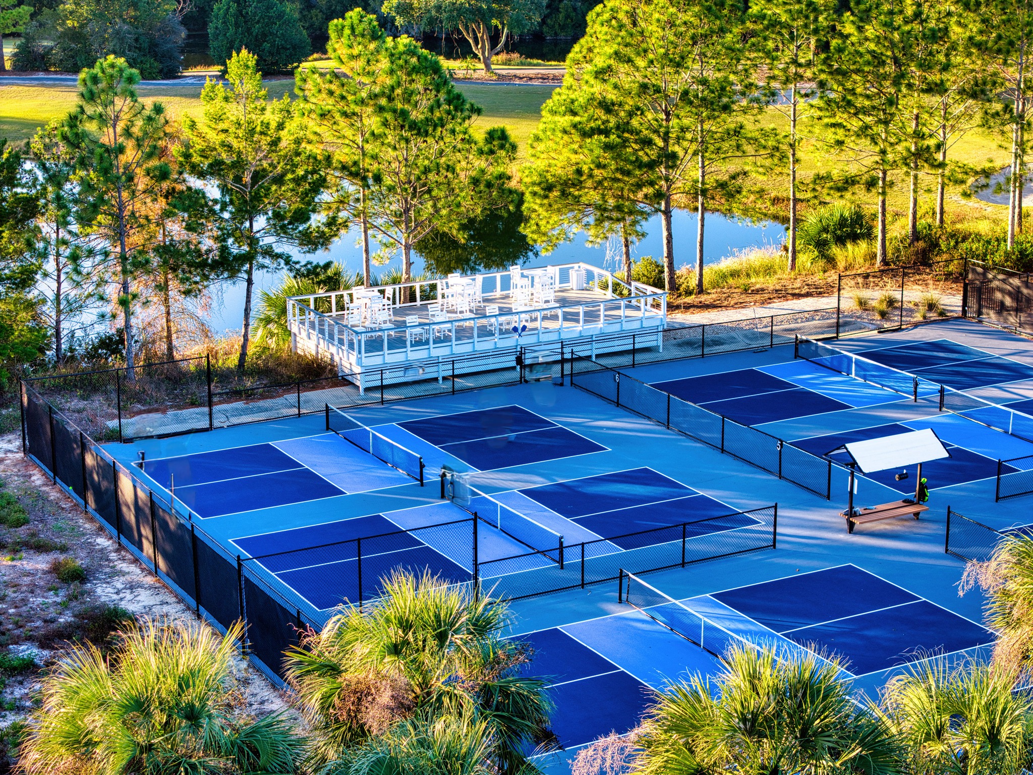 Pickleball courts at St. James Bay